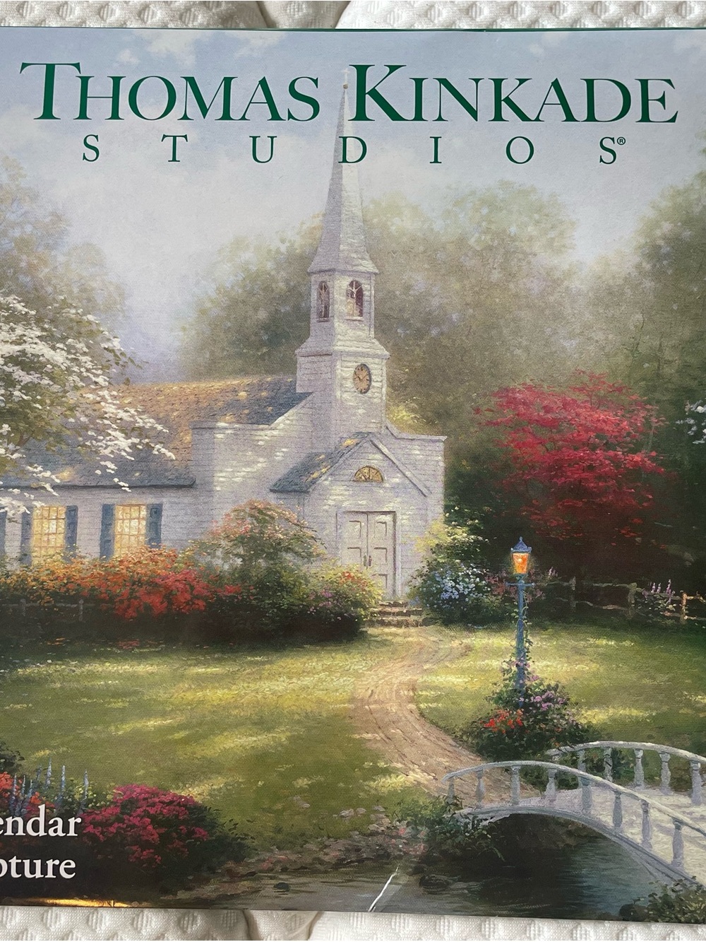 Thomas Kinkade White Chapel Landscape Art Print